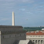 Shuttle by Washington Monument