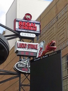 close up dragon sign 7th and g st nw washington dc chinatown billboard
